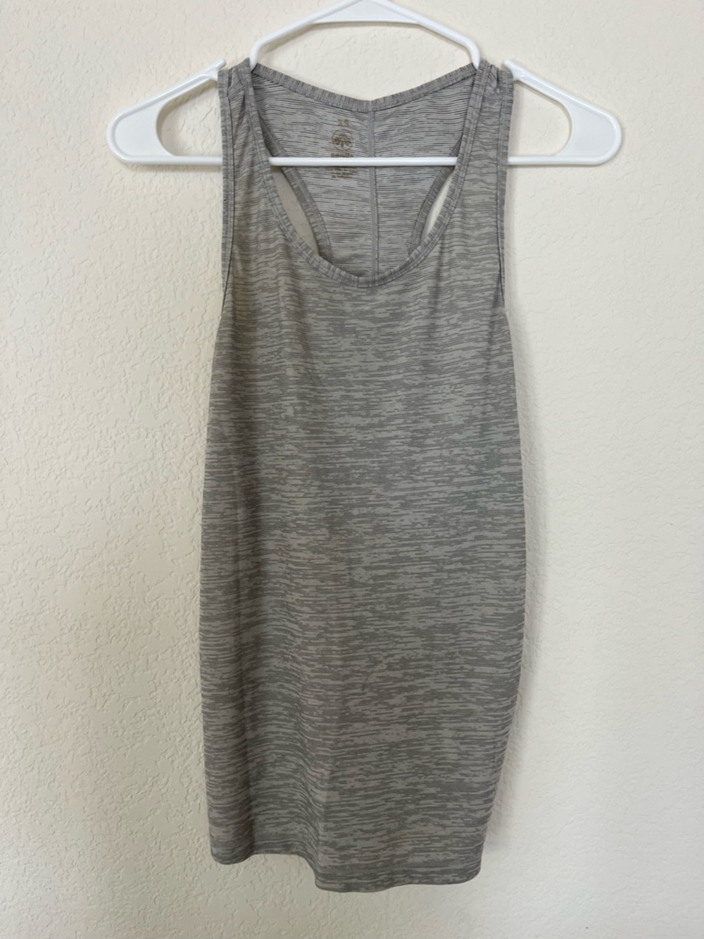 Senita Athletics Greige Racerback Tie Back Tank Top